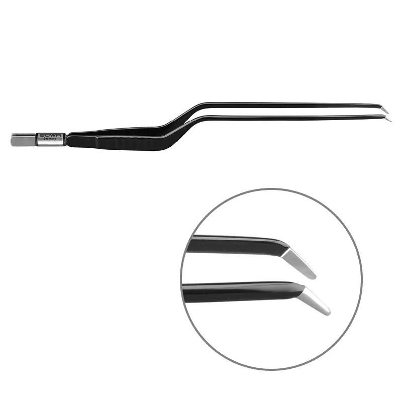 Біполярний пінцет, штикоподібний, вигнутий, 220 мм, 6 мм x 1 мм. BOWA-electronic GmbH & Co. KG